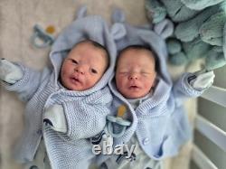 Shirley jones bountiful baby Darren awake and asleep reborn babies TWINS