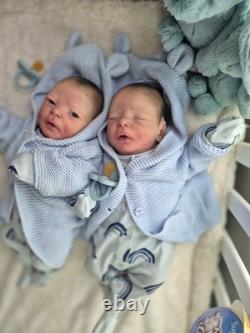 Shirley jones bountiful baby Darren awake and asleep reborn babies TWINS