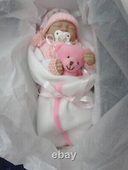 Shoebox baby sweet sleeping, reborn preemie baby girl by Merriebabies