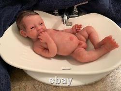 Silicone Baby Boy, Customizable, full body solid silicone newborn baby Nash