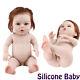Silicone Baby Boy Rebirth Doll Newborn Baby Toy Kids Gift Joint Positioning 47cm