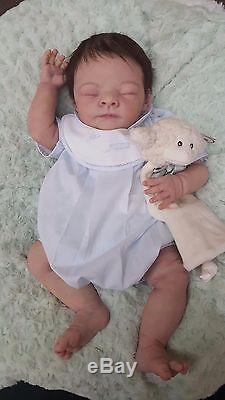 Silicone Baby Girl or Boy OLIVE by TINA KEWY Reborn doll ecoflex open mouth