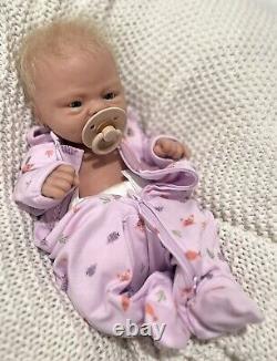Silicone Reborn Baby Girl Doll Realistic Preemie Full Body Newborn Blonde