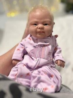 Silicone Reborn Baby Girl Doll Realistic Preemie Full Body Newborn Blonde