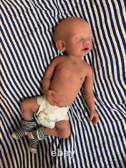 Silicone baby boy Bridger. Ready to Ship! Full body soft silicone. By Caroline