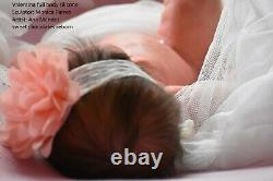 Silicone baby doll full body Valentina reborn sweet chocolates layaway aval