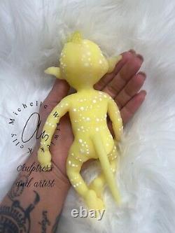 Silicone reborn baby doll Stevie in yellow ready now