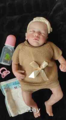 Sleeping Reborn Baby Doll Exquisitely Painted and Soft to the Touch