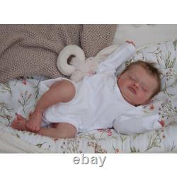 Sleeping Reborn Baby Dolls 18Inch Preemie Lifelike 3D Vinyl with Veins Art Doll