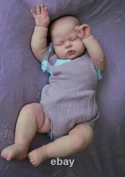 Sleeping Reborn Toddler 24In Cuddly Baby Doll, Soft Cloth Body, Vinyl Hands Legs