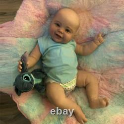 Soft Reborn Baby Doll Realistic Baby Dolls 24'' Vinyl Silicone Newborn Cute Bebe