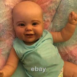 Soft Reborn Baby Doll Realistic Baby Dolls 24'' Vinyl Silicone Newborn Real Bebe