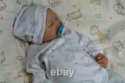 Soft silicone full body baby boy Simon #1 eco-flex 00-30+00-10