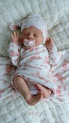 Solid Ecoflex Silicone full body Reborn Baby doll'Molly' from Tiggi Sculpt