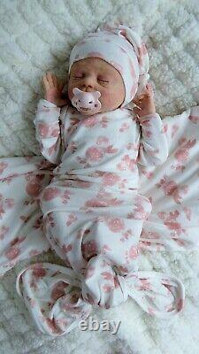 Solid Ecoflex Silicone full body Reborn Baby doll'Molly' from Tiggi Sculpt