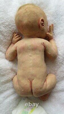 Solid Ecoflex Silicone full body Reborn Baby doll'Molly' from Tiggi Sculpt