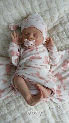 Solid Ecoflex Silicone full body Reborn Baby doll'Molly' from Tiggi Sculpt