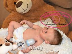 Solid Silicone All Body Newborn Reborn Baby Boy Reborn Doll Drink & Wets Diaper