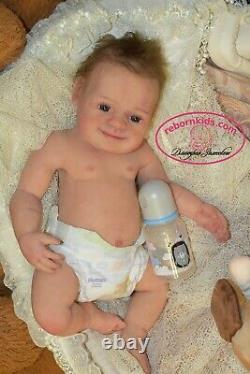 Solid Silicone All Body Newborn Reborn Baby Boy Reborn Doll Drink & Wets Diaper