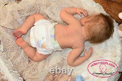 Solid Silicone All Body Newborn Reborn Baby Boy Reborn Doll Drink & Wets Diaper