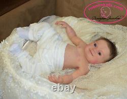 Solid Silicone Body Newborn Reborn Baby Smile Boy Reborn Doll Drink Wets Diaper
