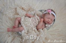 Solid Silicone Full Body Victoria 11 Miniature Baby Girl mini reborn art doll