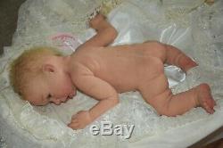 Solid silicone all body baby toddler blond girl reborn doll Drink & wets diaper
