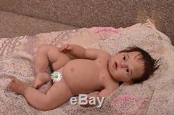 Solid silicone baby toddler girl (reborn doll) skeleton body and joints Handmade