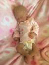 Solid Silicone Full Body Baby Girl Reborn Doll, Soft Therapy Art Doll