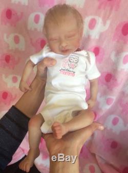 Solid silicone full body baby girl reborn doll, soft therapy art doll