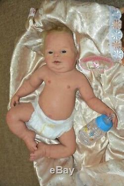 Solid silicone full body baby toddler boy (reborn doll) Drink & wets diaper