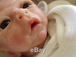 Solid silicone reborn baby doll newborn sold out ltd ed