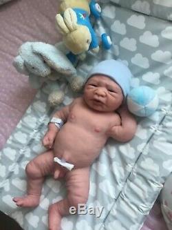 Sought After Full Body Silicone Reborn Baby Boy Doll Josh By Linda Moore
