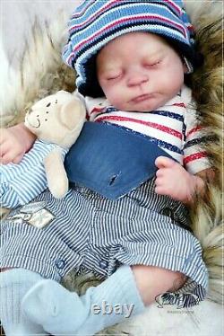 Studio-Doll Baby BOY reborn Timothy by Sabrina Hergarten 21 inch