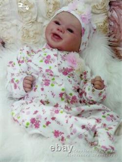 Studio-Doll Baby Reborn GIRL JEWELS by SANDY FABER like real baby
