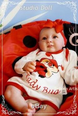 Studio-Doll Baby Reborn ladybug GIRL YANUSHA by LINDE SCHERER ultra reality