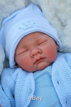 Stunning Reborn Baby Boy Doll Sleeping Prince Outfit S800