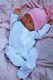 Stunning Reborn Baby Girl Doll Sleeping Baby Knot Hat All In One M200