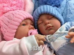 Stunning Reborn Twin Baby Girl And Boy Doll Lotty And Andre