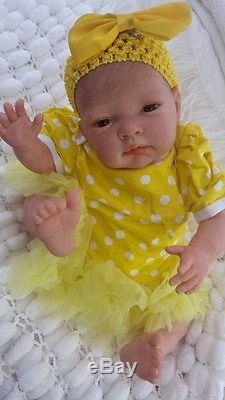 Sunbeambabies New Childs Ce Tested Brown Eyed Reborn Baby Girl Newborn Doll