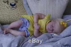 Sweet Amazing Reborn baby doll girl Maddy 19'' Brooklyn sleeping