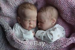 TWINS Baby Reborn Dolls Genevieve & Josephine by Cassie Brace Ltd Ed