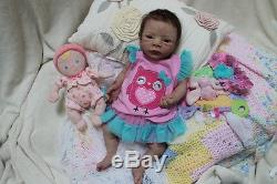 Tiny Timm's full body silicone FBS reborn baby girl doll Yentle Breedveld