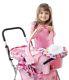 Toy Doll Caboose Tandem Stroller Pink Dot For Reborn Silicone Doll By Joovy