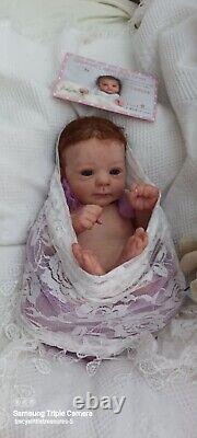 Tracyslittletreasures-5 REBORN BABY DOLL GIRL FELICIA GUDRUN LEGLER 18/19 T/P