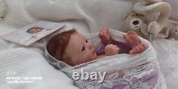 Tracyslittletreasures-5 REBORN BABY DOLL GIRL FELICIA GUDRUN LEGLER 18/19 T/P