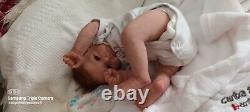 Tracyslittletreasures-5 REBORN BABY DOLL GIRL FELICIA GUDRUN LEGLER 18/19 T/P