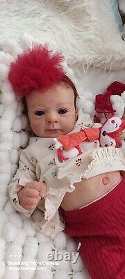 Tracyslittletreasures-5 REBORN BABY DOLL GIRL FELICIA GUDRUN LEGLER 18/19 T/P