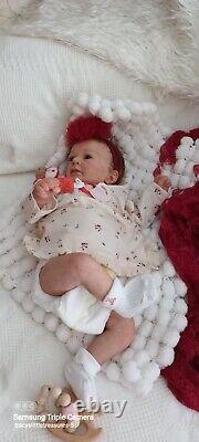 Tracyslittletreasures-5 REBORN BABY DOLL GIRL FELICIA GUDRUN LEGLER 18/19 T/P