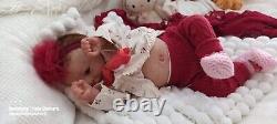 Tracyslittletreasures-5 REBORN BABY DOLL GIRL FELICIA GUDRUN LEGLER 18/19 T/P